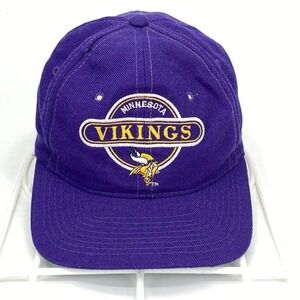 Vintage Sports Specialties Minnesota Vikings Snapback Hat Circle Logo Spell‎ Out